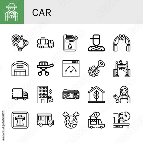 car icon set
