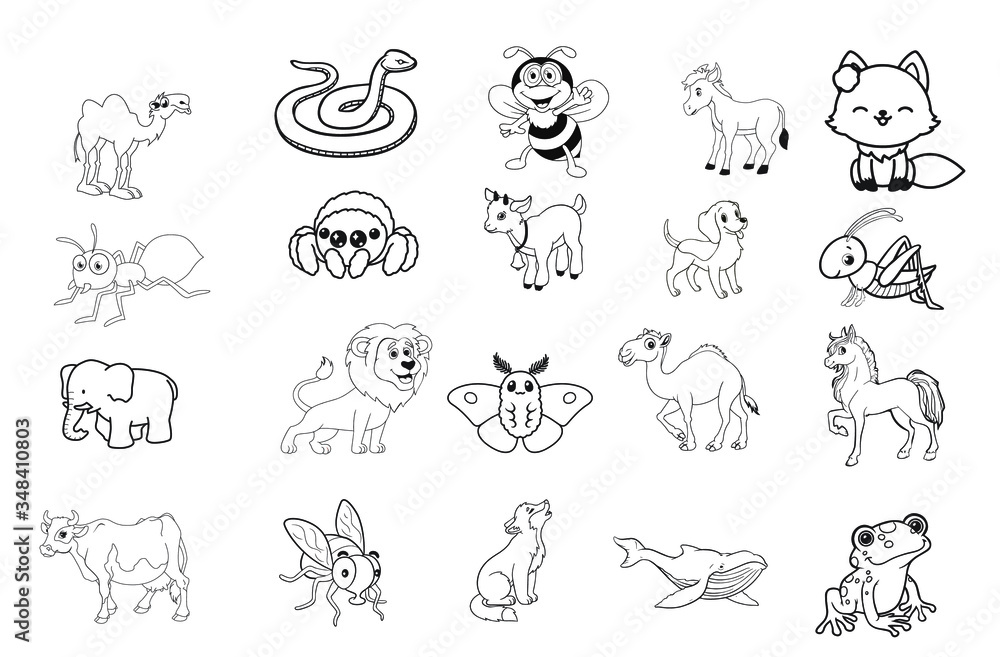 set of animals set of animals