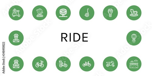 ride icon set