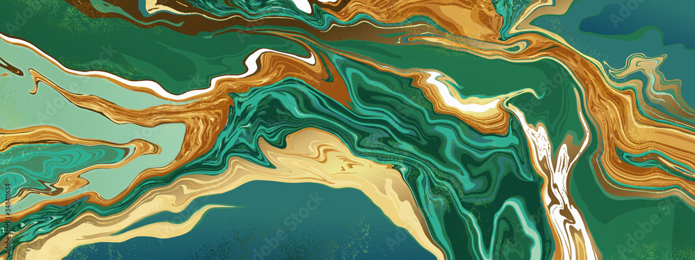 Green emerald marble and gold abstract background texture. jade and ...