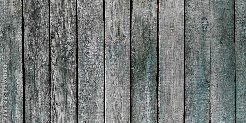 Fototapeta premium Vintage wood weathered background - Old wooden fence.