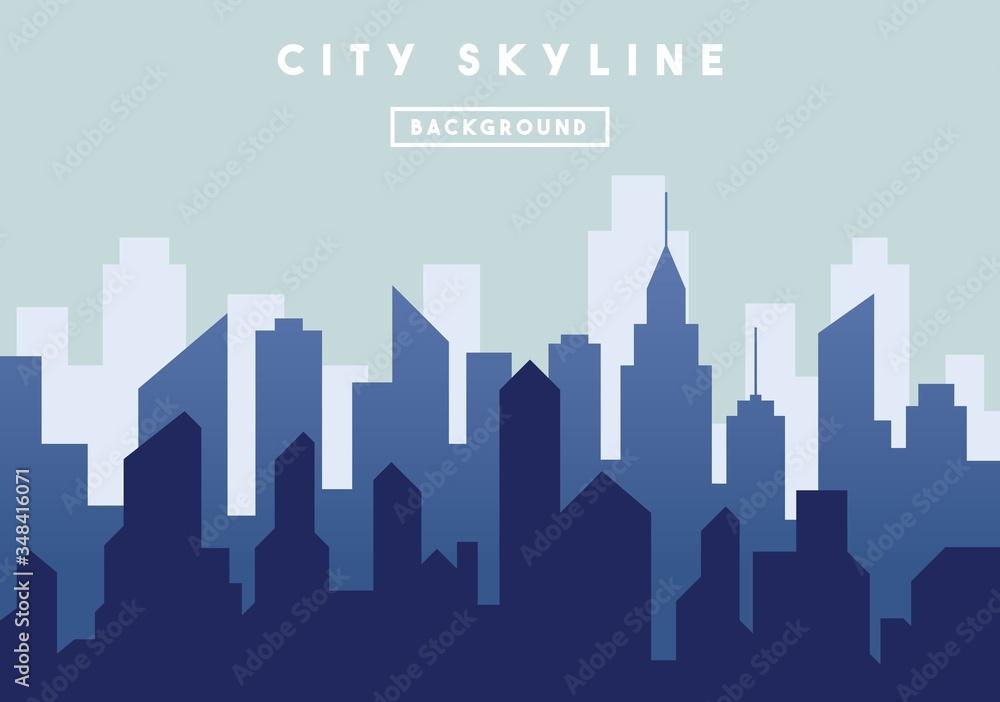 City skyline  vector background design