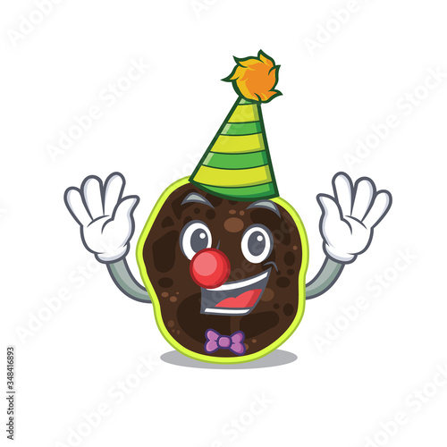 smiley clown firmicutes cartoon character design concept