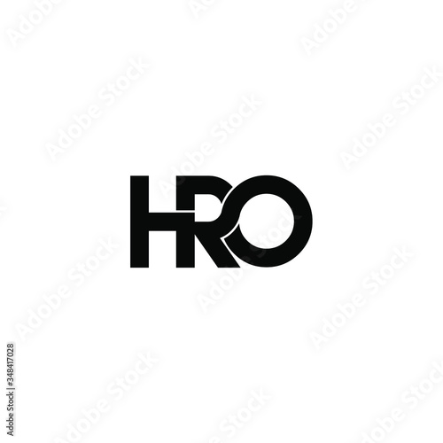 hro letter original monogram logo design photo