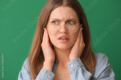 Young woman suffering from ...
