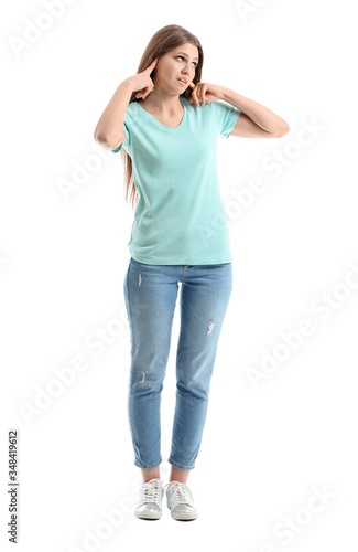 Young woman suffering from ...