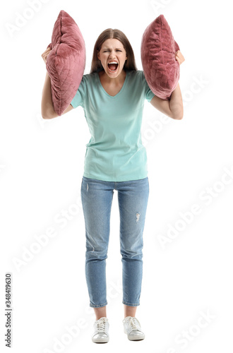 Young woman suffering from ...
