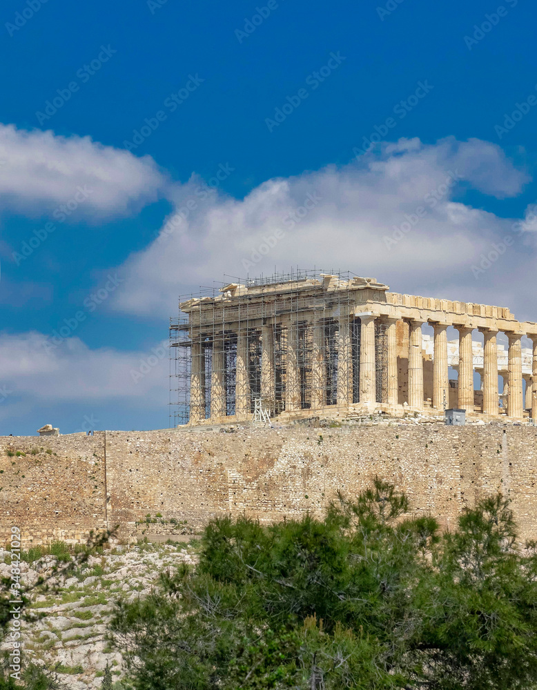 Parthenon ancient temple on Acropolis of Athens, Greece Parthenon ancient temple on Acropolis of Athens, Greece