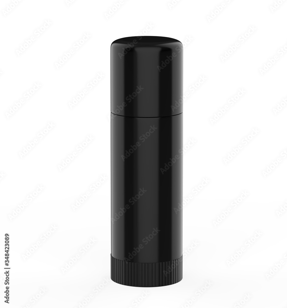 Body antiperspirant deodorant roll-on, cosmetic bottle. Realistic mock up. Beauty skincare product packaging. 3d illustration