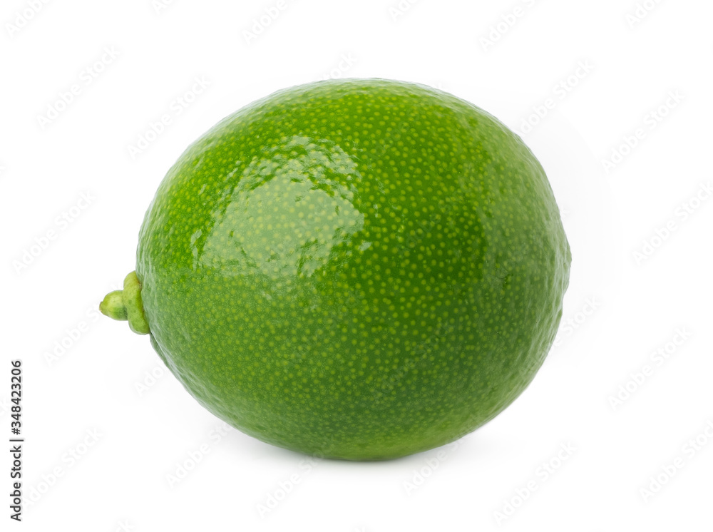 fresh lime isolate on white background