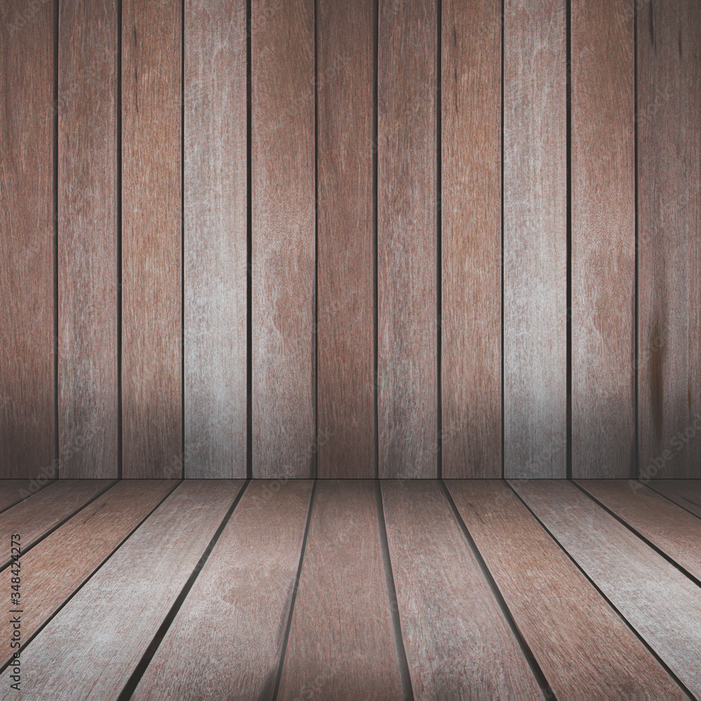 Perspective wood grain wall texture background. Perspective wood grain wall texture background.