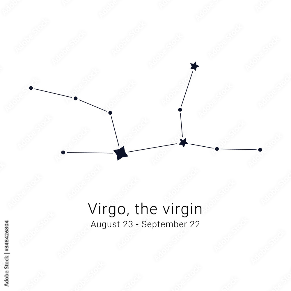 Virgo, the virgin. Constellation and the date of birth range Virgo, the virgin. Constellation and the date of birth range