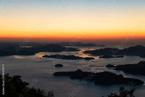 瀬戸内海の風景 竜王山展望台