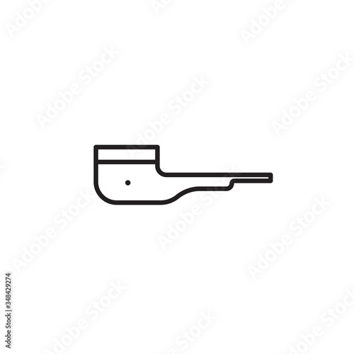 Vector icon of smoking pipe