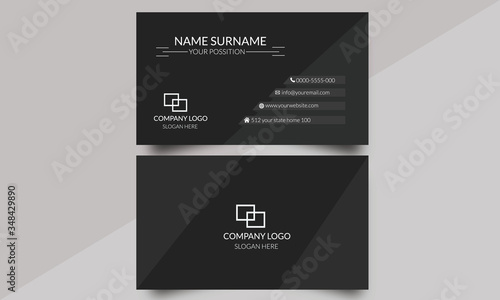 Black business card