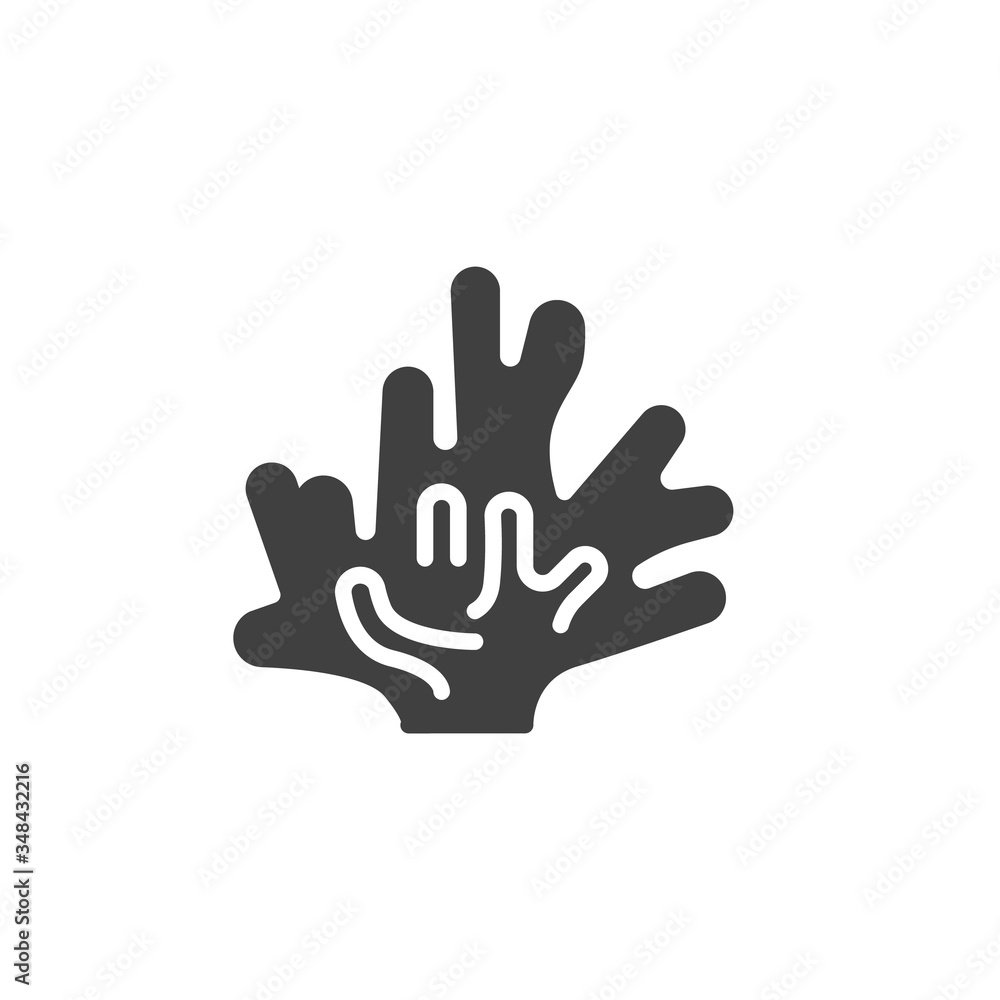 Sea weed vector icon. filled flat sign for mobile concept and web design. Seaweed leaves glyph icon. Symbol, logo illustration. Vector graphics Sea weed vector icon. filled flat sign for mobile concept and web design. Seaweed leaves glyph icon. Symbol, logo illustration. Vector graphics
