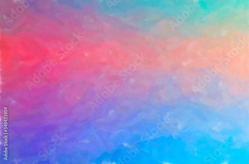 Abstract illustration of blue and purple Watercolor Wash background