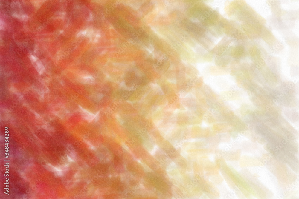 Red, brown and white lines Watercolor abstract paint background.