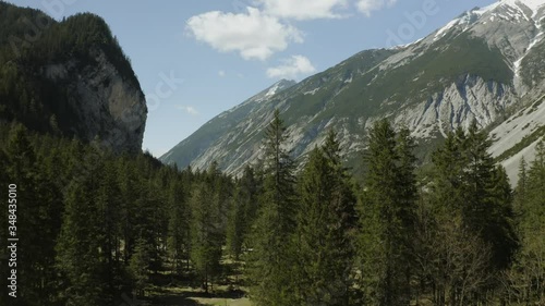 Flying through the Karwendel  in Spring photo