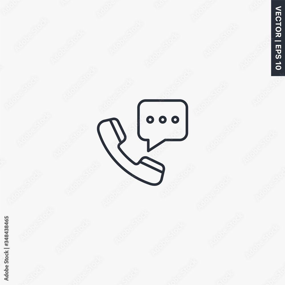 Hotline, linear style sign for mobile concept and web design Hotline, linear style sign for mobile concept and web design
