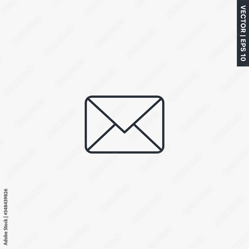 Mail, linear style sign for mobile concept and web design Mail, linear style sign for mobile concept and web design