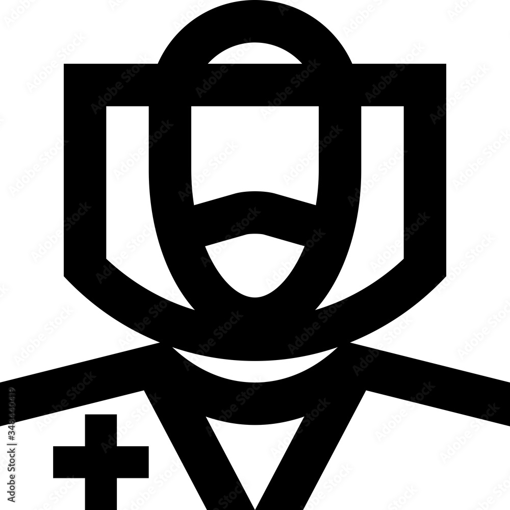 Doctor, physician, medic, practitioner, surgeon, dentist vector icon. Doctor, physician, medic, practitioner, surgeon, dentist vector icon.