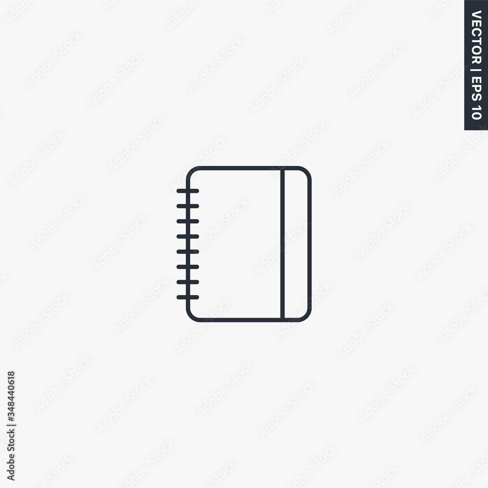 Phonebook, linear style sign for mobile concept and web design Phonebook, linear style sign for mobile concept and web design