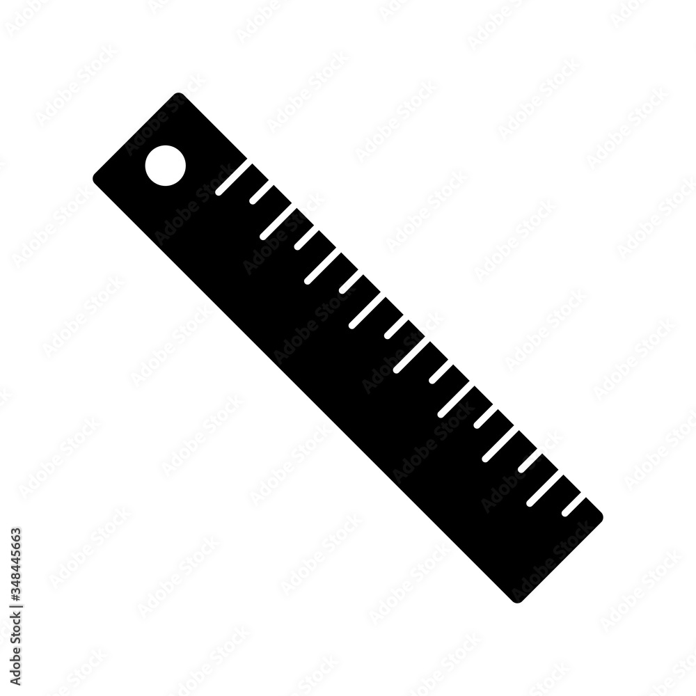 ruler - stationery icon vector design template