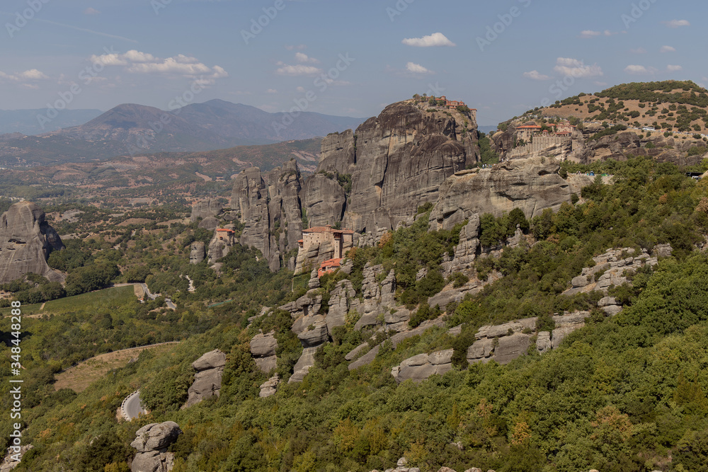 Monastery in the mountains of Greece Meteora