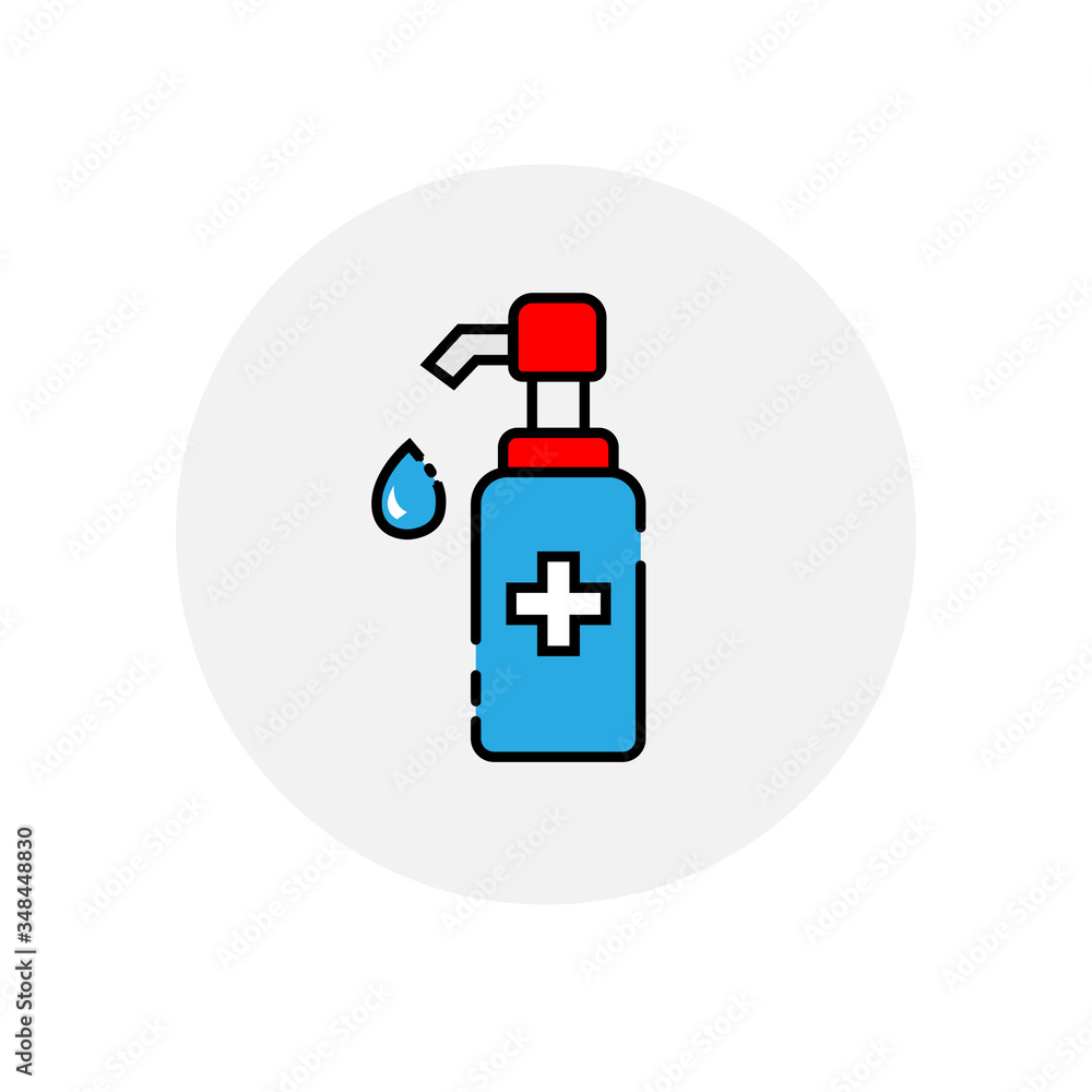 Disinfection. Hand sanitizer bottle icon, washing gel. Vector illustrationDisinfection. Hand sanitizer bottle icon, washing gel. Vector illustration
Disinfection. Hand sanitizer bottle icon, washing gel. Vector illustrationDisinfection. Hand sanitizer bottle icon, washing gel. Vector illustration