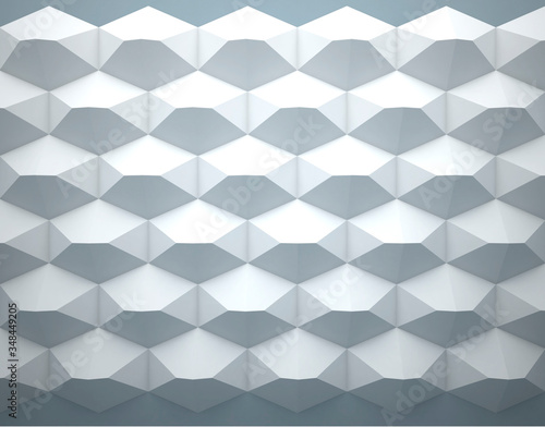 Fototapeta Naklejka Na Ścianę i Meble -  Abstract background of hexagons on white background.