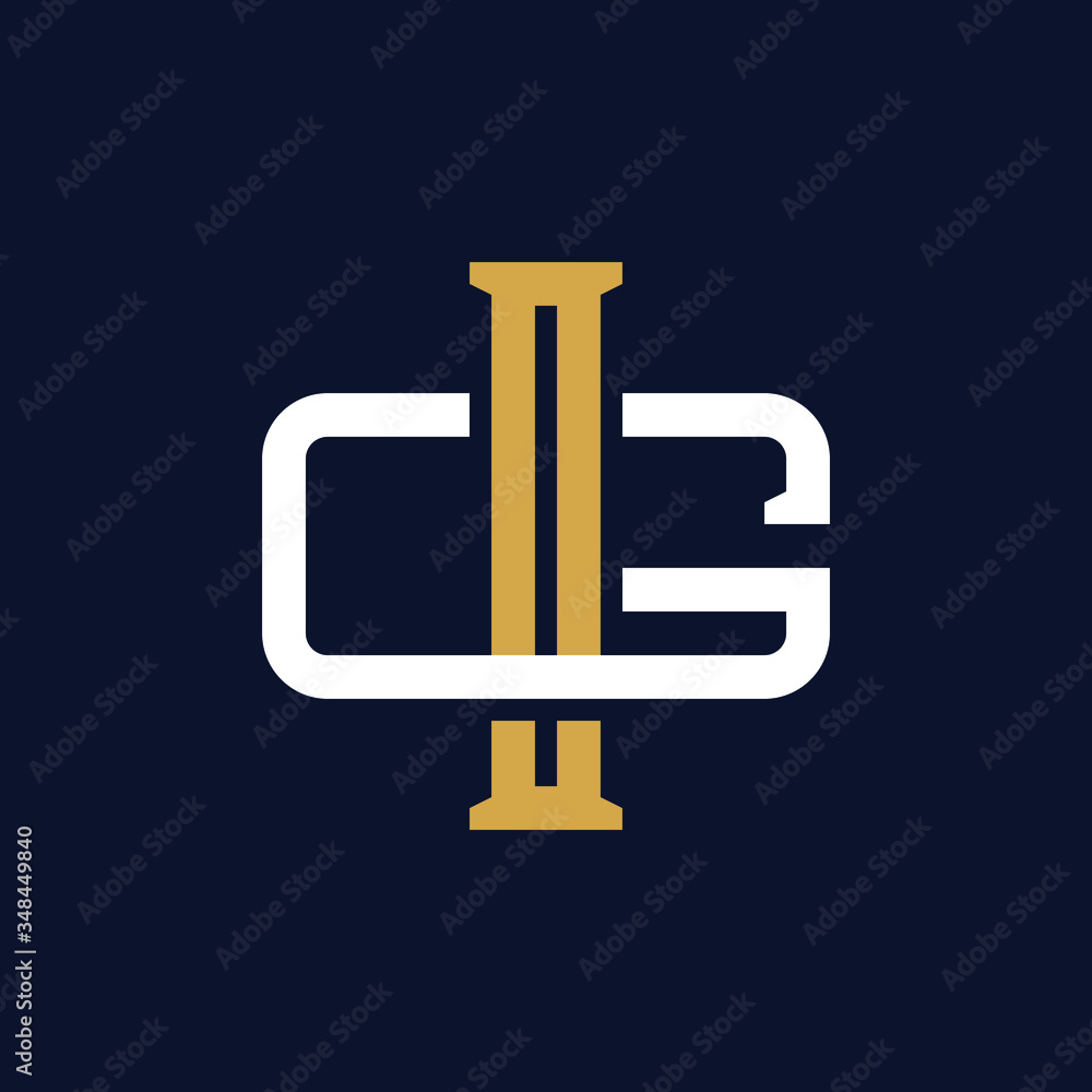 Initial Letter IG GI Monogram Logo Design Initial Letter IG GI Monogram Logo Design
