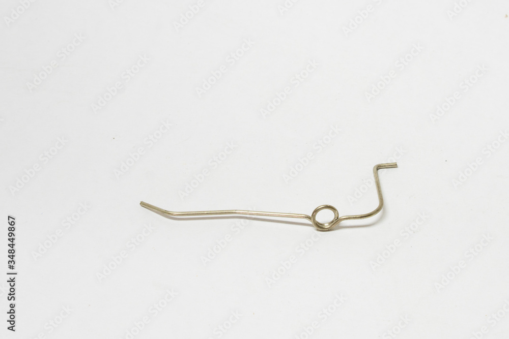 spring part for industrial use on white background. spring part for industrial use on white background.