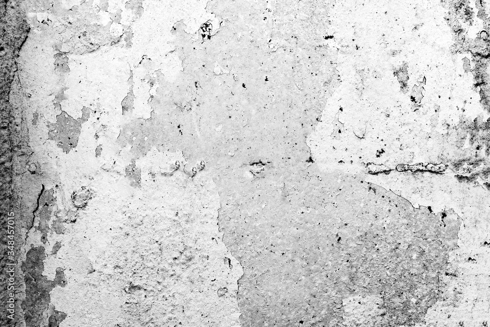 Obraz premium Texture of a concrete wall with cracks and scratches which can be used as a background