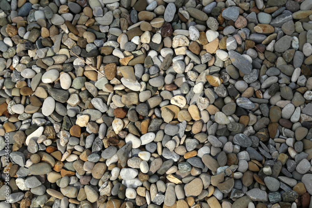 Abstract background with dry round Round river pebbles Abstract background with dry round Round river pebbles