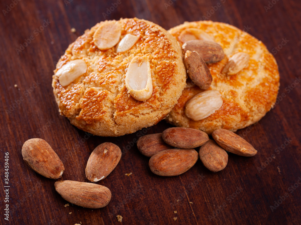 Fototapeta premium Sweet cookies with almond