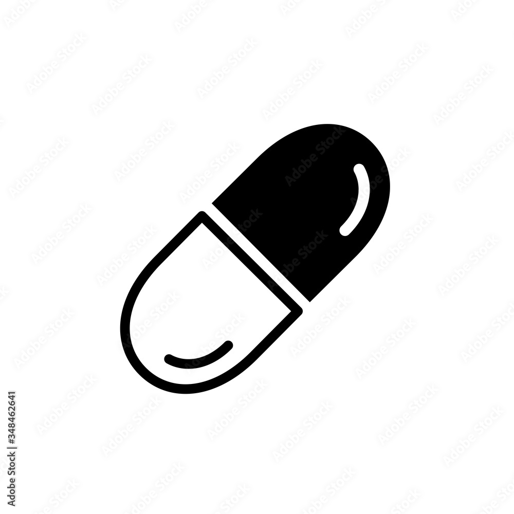 Capsule Icon Design Vector Template Capsule Icon Design Vector Template