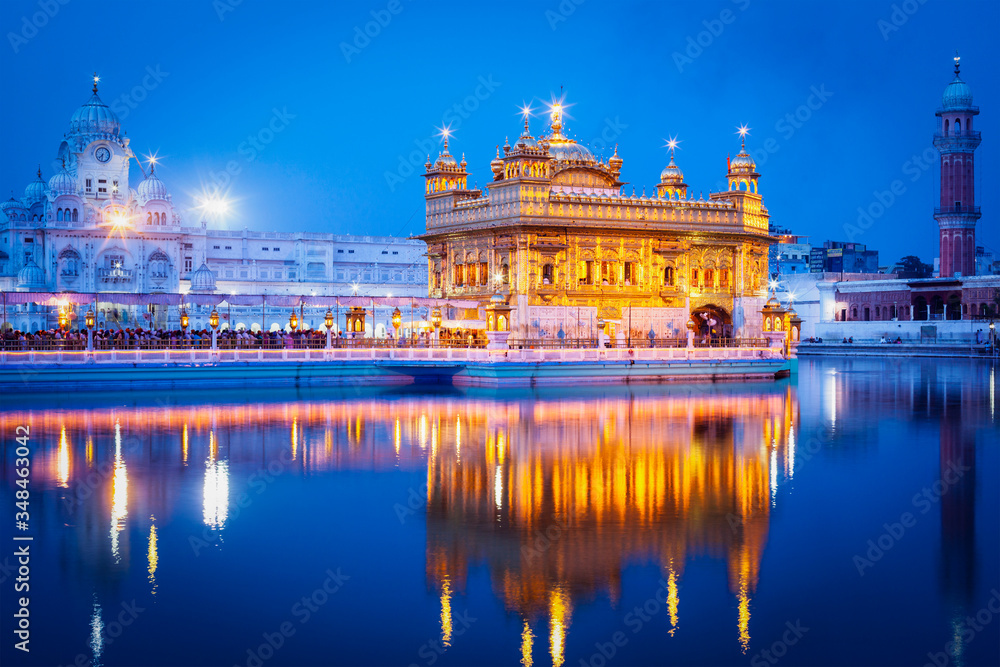 Sikh sacred site gurdwara Sri Harmandir Sahib (also known as The Golden