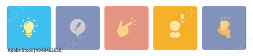 [Inspiration] flat vector icons 
