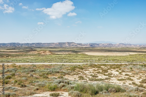 desert with mountains in the background