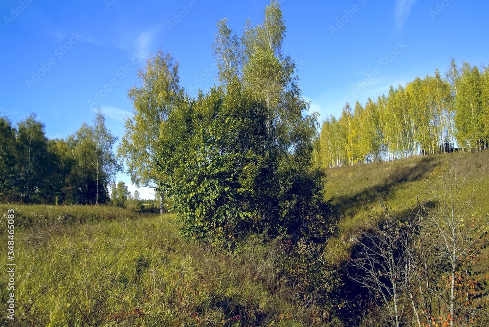 landscape of Central Russia in autumn, Tula region landscape of Central Russia in autumn, Tula region