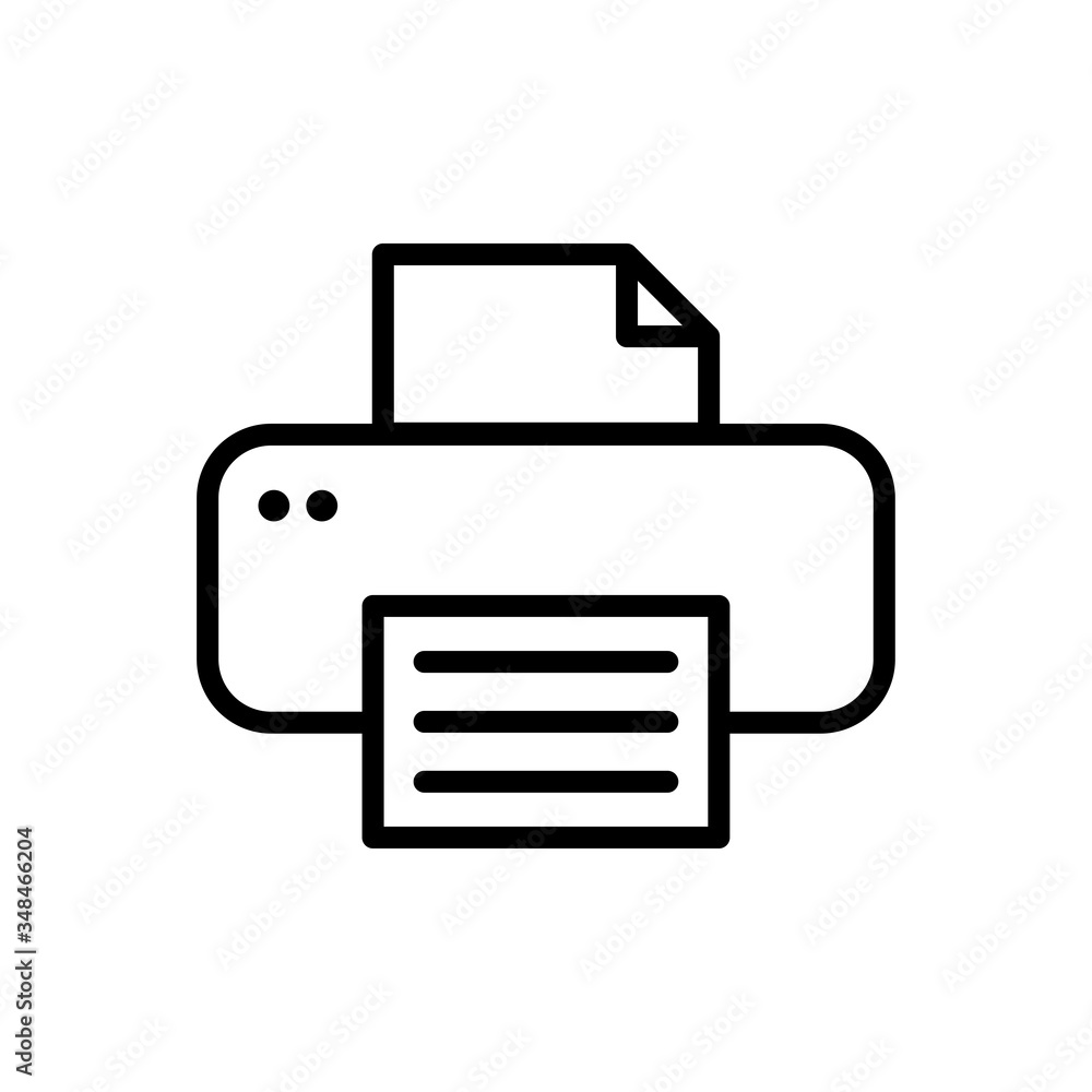 printer icon vector design template printer icon vector design template