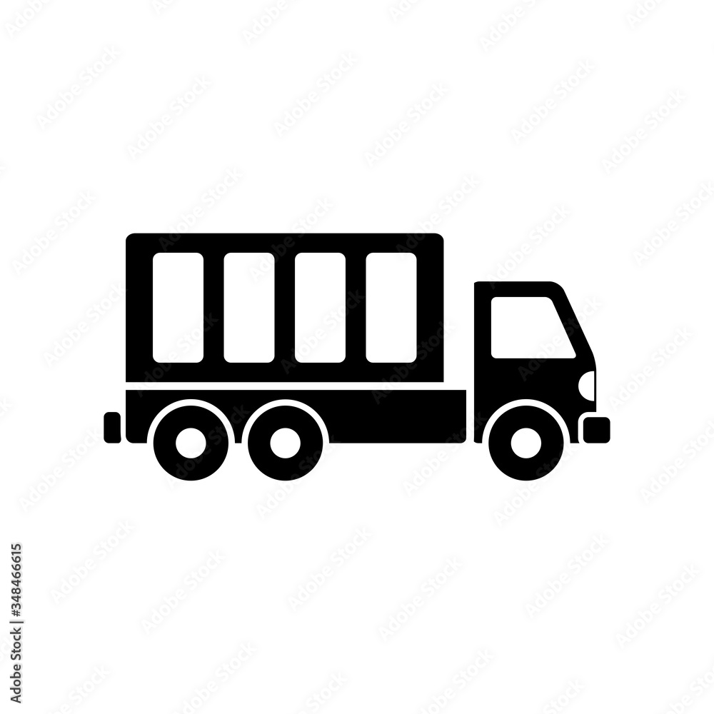 dump truck - transportation icon vector design template