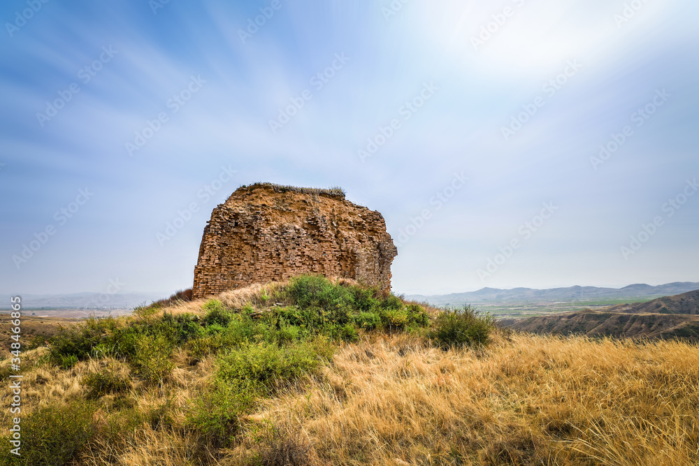 The site of the great wall of Ming Dynasty in qingbiankou village, Hebei Province, China.