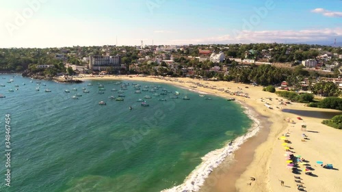 Aerial view on Puerto Escondido in Oaxaca Mexico