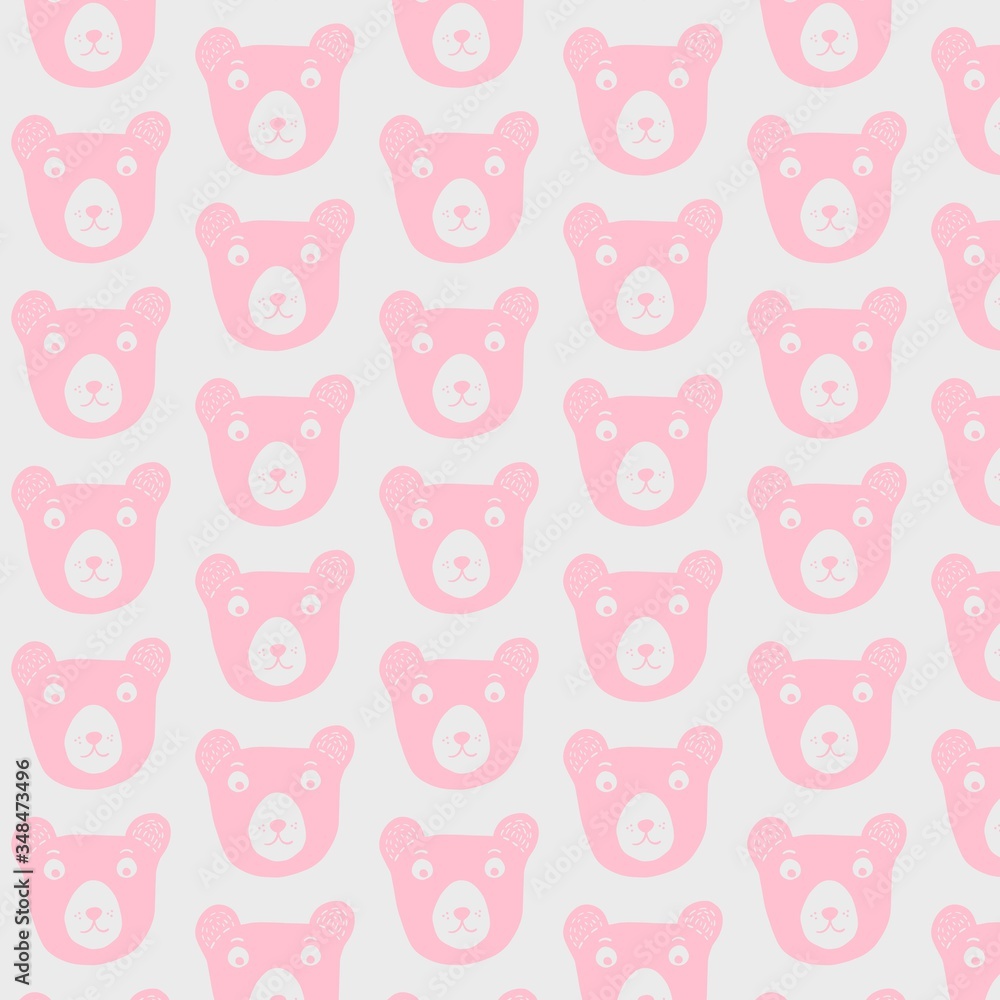 lovely pink background with bears lovely pink background with bears