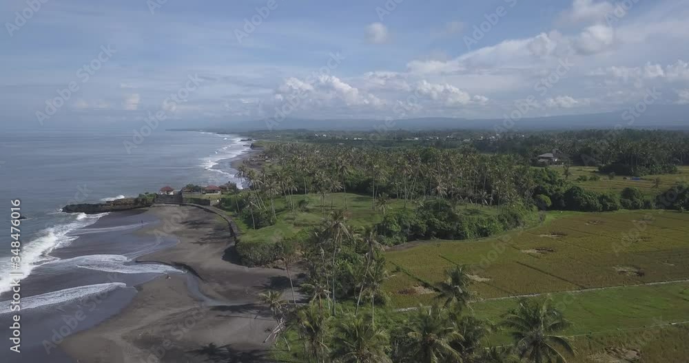 Aerial view of Kedungu Beach, Bali, Indonesia