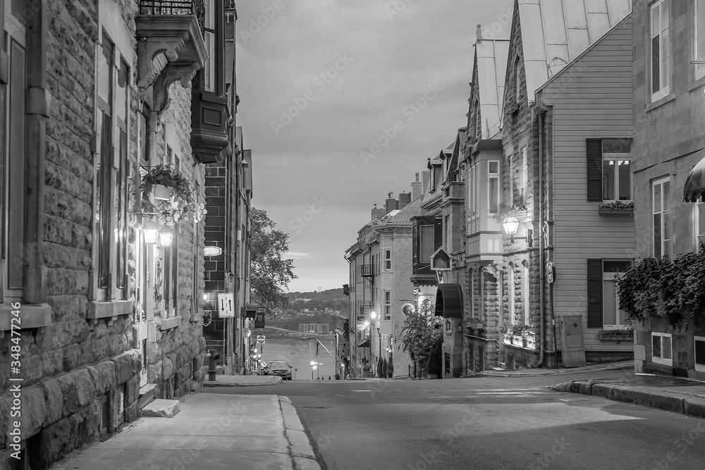 Old town area in Quebec  city, Canada