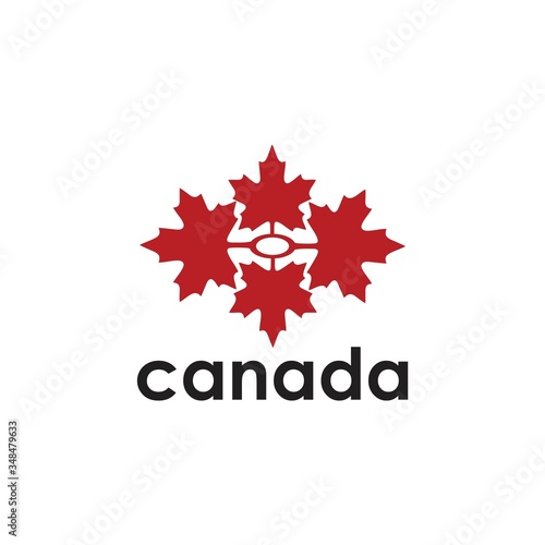 Canada Logo Leaf and Abstract