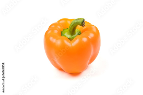 Sweet orange pepper on a white background © NS